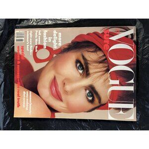 Vintage Vogue June 1985 - Yasmin Le Bon Helmut Newton Paulina Porizkova